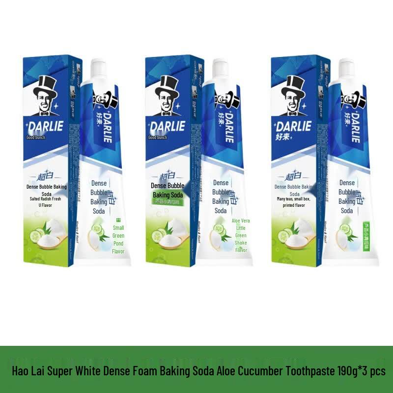 Darlie Ultra White Baking Soda & Aloe Vera Cucumber Toothpaste 3-Pack