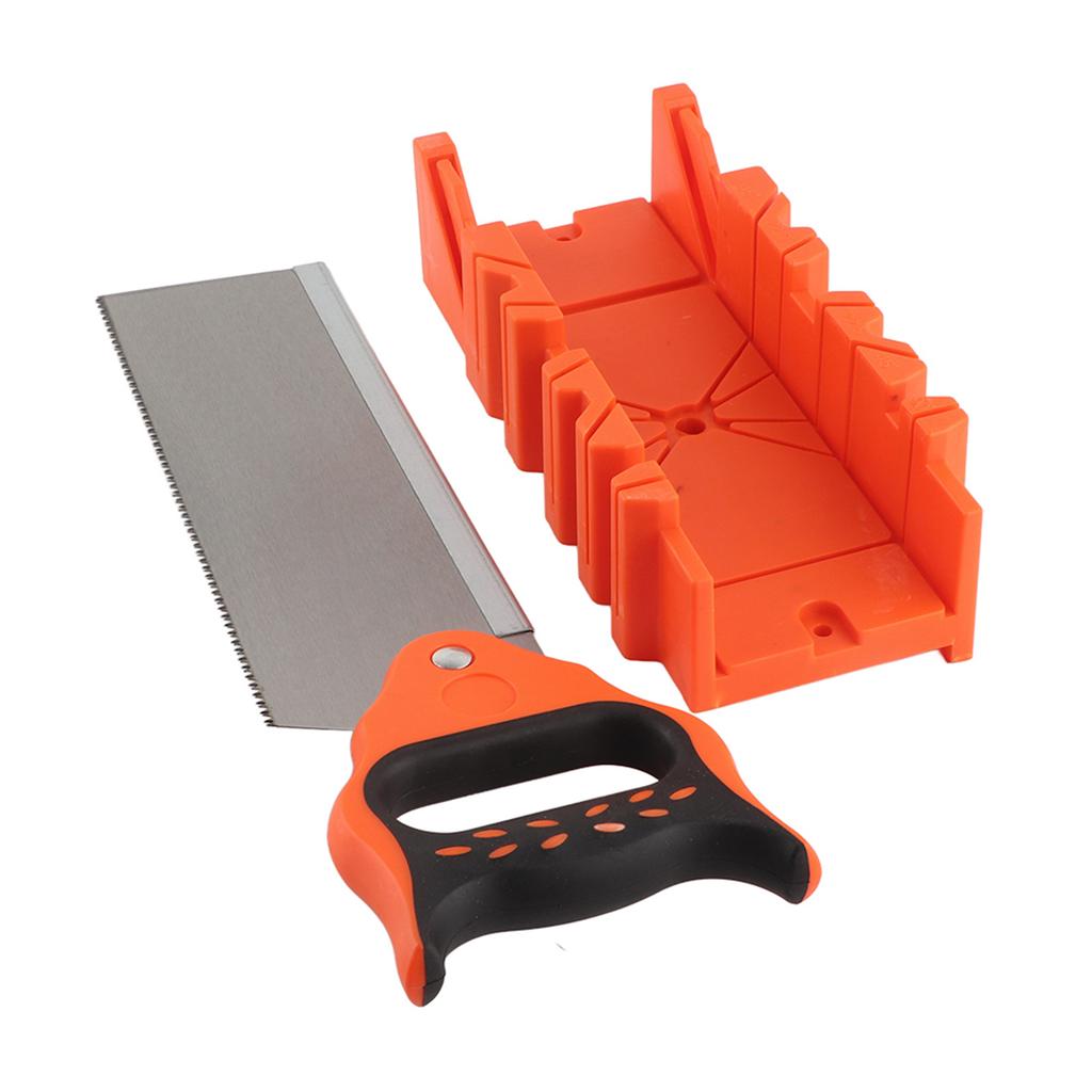 12 Inch ABS Plastic Multiple Angle Clamping Mitre Box with 14 Inch Back Saw