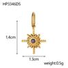 CARLIDANA Shiny Stainless Steel Star Pendant Moon Cross Colorful Rhinestone Charms Making Women DIY Necklace Bracelet Earrings
