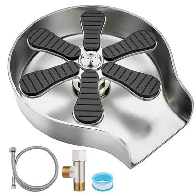 High-Pressure Faucet Bar Rinser - Automatic Stainless Steel Cup Washer, Ideal for Cleaning Glass Cups, Coffee Pitchers In Kitche
