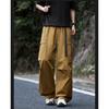 Cotton Cargo Pants Men High Street Loose Fit Jogger Trousers Casual Spring Autumn