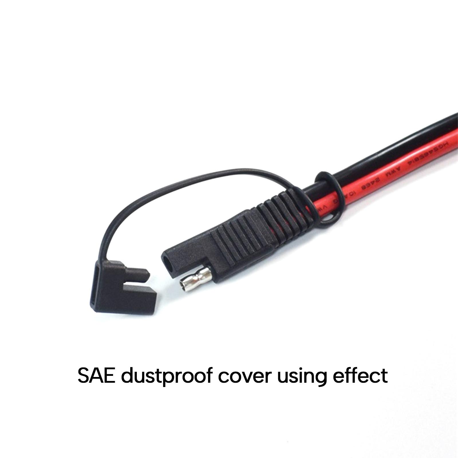 

Power Solar Connector SAE Водонепроникна кришка Адаптер Зарядний пристрій Подовжувач для SAE Power Solar Connector Пилозахисні корпуси