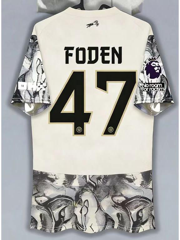 Manchester City Year of the Dragon Jersey - Special Edition with Haaland #9 & Foden #47, Fan Version. X-Large