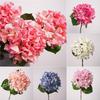 New Moisturizing Feel Artificial Hydrangea Multicolor Silk Flower Bridal Bouquet Real Touch DIY Flower Arrangements Floral Party