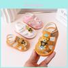 Cartoon Baby Girls Boys Summer Soft Sole Sandals With Velcro For Toddler Walking