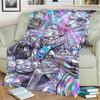 Warm Cozy Jujutsu Kaisen Print Blanket Flannel for Bedrooms, Sofas, Beds, Chairs, Picnics, Travel