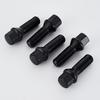 10pcs Cone Seat Lug Bolts Conical 17mm Hex 35mm/40mm/28mm Extended Shank Length m12x1.5,m14x1.25.m14x1.5 wheel bolts black