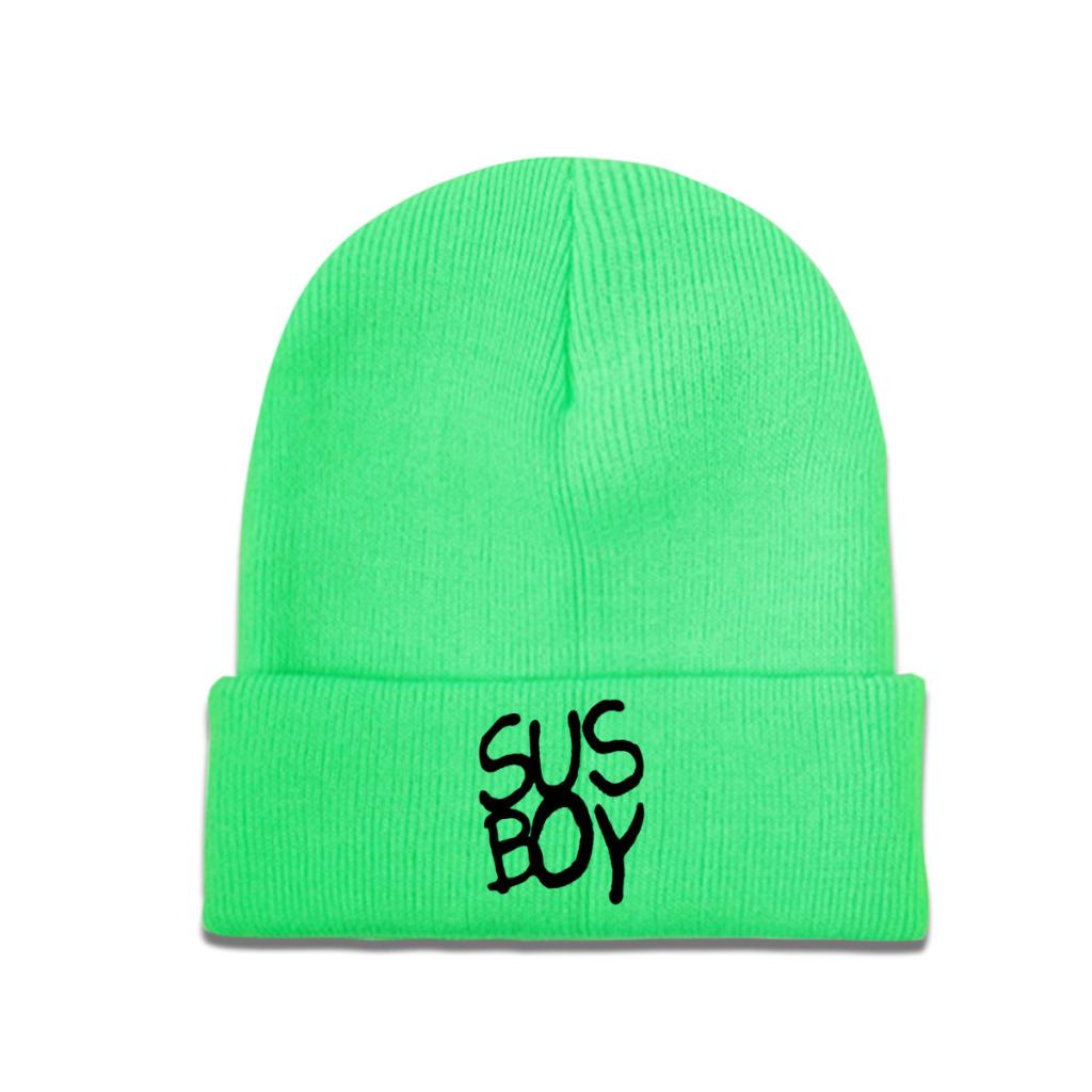 Lil Peep Sus Boy Knitted Caps for Women Unisex Beanies Winter Hat  Hip Hop Melon Cap