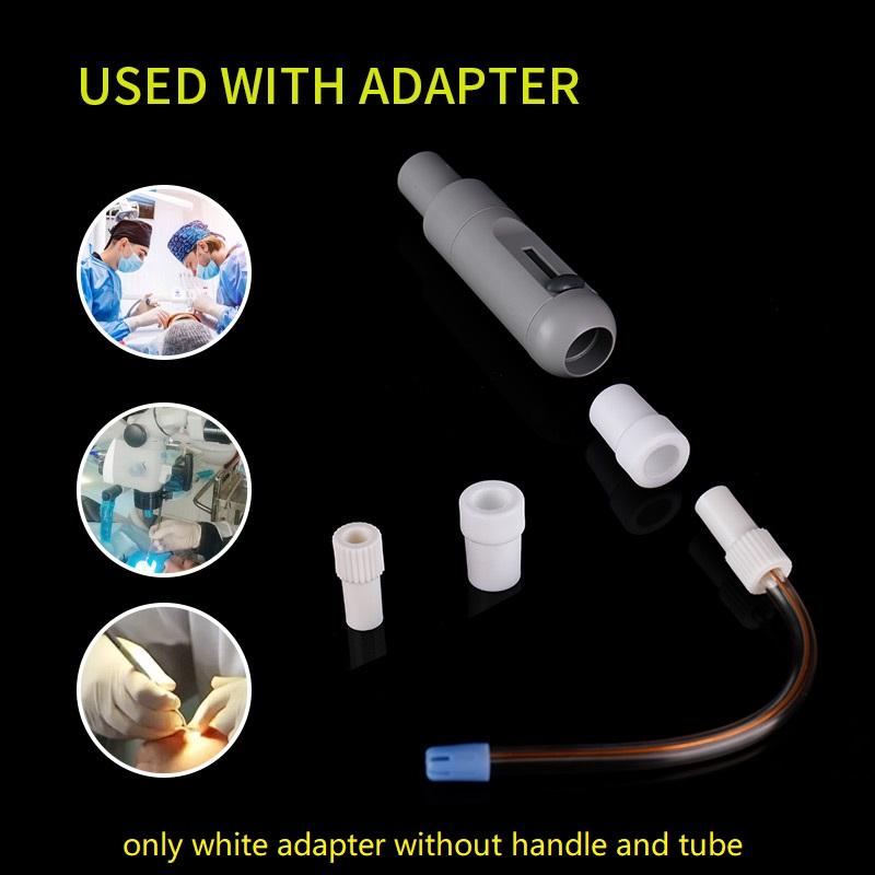 2Pcs Dental Saliva Swivel Ejector Suction Adaptor Autoclavable Disposable Dentist Tool for Surgical Use