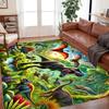 Vintage Forest Dinosaur World Rug, Retro Jungle Animal Non-Slip Floor Mat, Washable Decor Carpet for Kids Room Living Room
