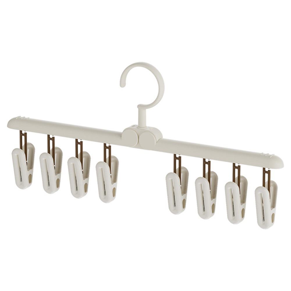 Multi-functional Sock Drying Rack Foldable Rotatable Clothes Hanger with Clips Windproof Space Saving Socks Hanger Clip 2440₽