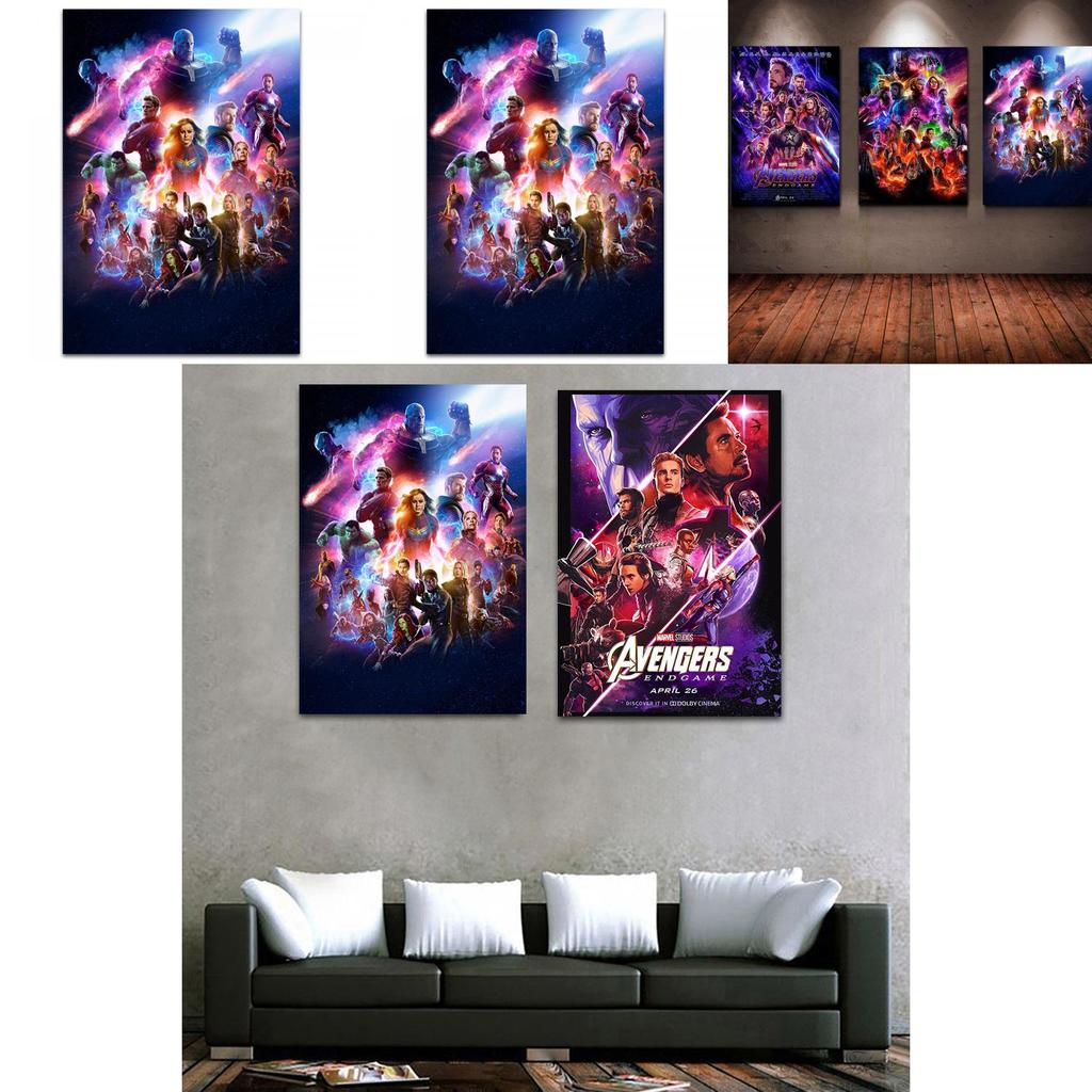 Nadčasový plakát Avengers Endgame Infinity War 24x36 hedvábná látka