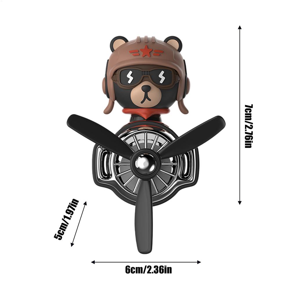 

Pilot Air Freshener for Car Rotating Propeller Vent Air Freshener Air Outlet Diffuser Clip Exquisite Air Conditioning Outlet чёрный