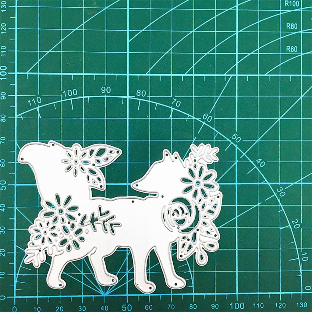 Flower Foxes Metal Cutting Dies DIY Stamp Embossing Scrapbooking Decoration