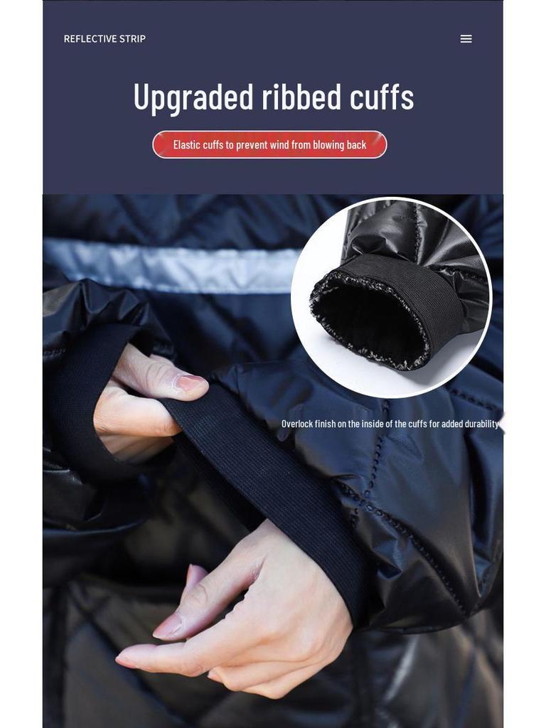 Winter Fleecegefütterte Rad- & Motorrad-Windjacke zur Trennung von Mann und Fahrzeug