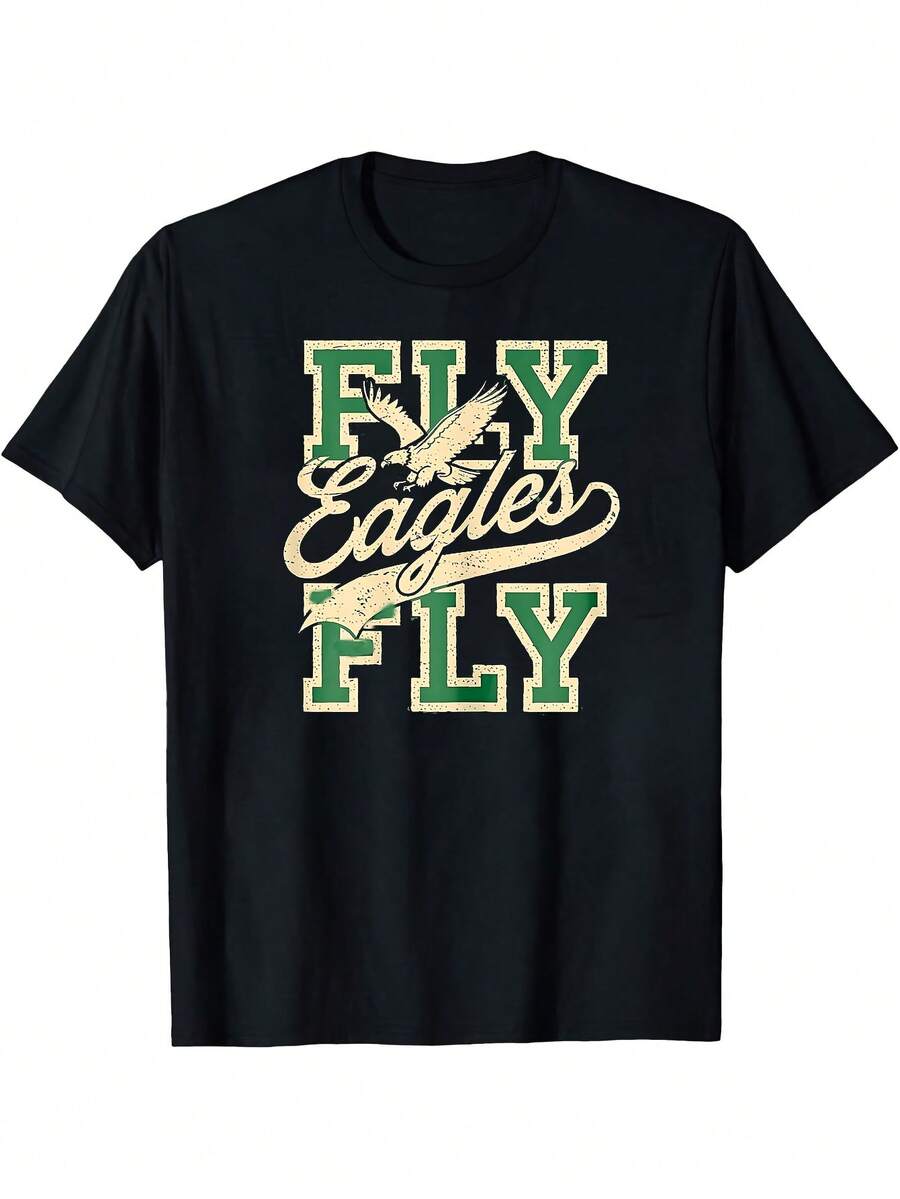 Eagles Fly Vintage Eagles Football Life Sport Lovers Pattern Printed Unisex T-Shirt XXL