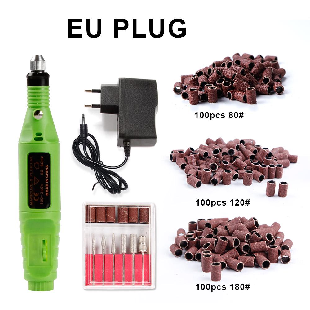 Mașină de găurit unghii Stilo electric pentru manichiură pedichiură 300 buc Benzi de șlefuit Aparatură pentru manichiură
