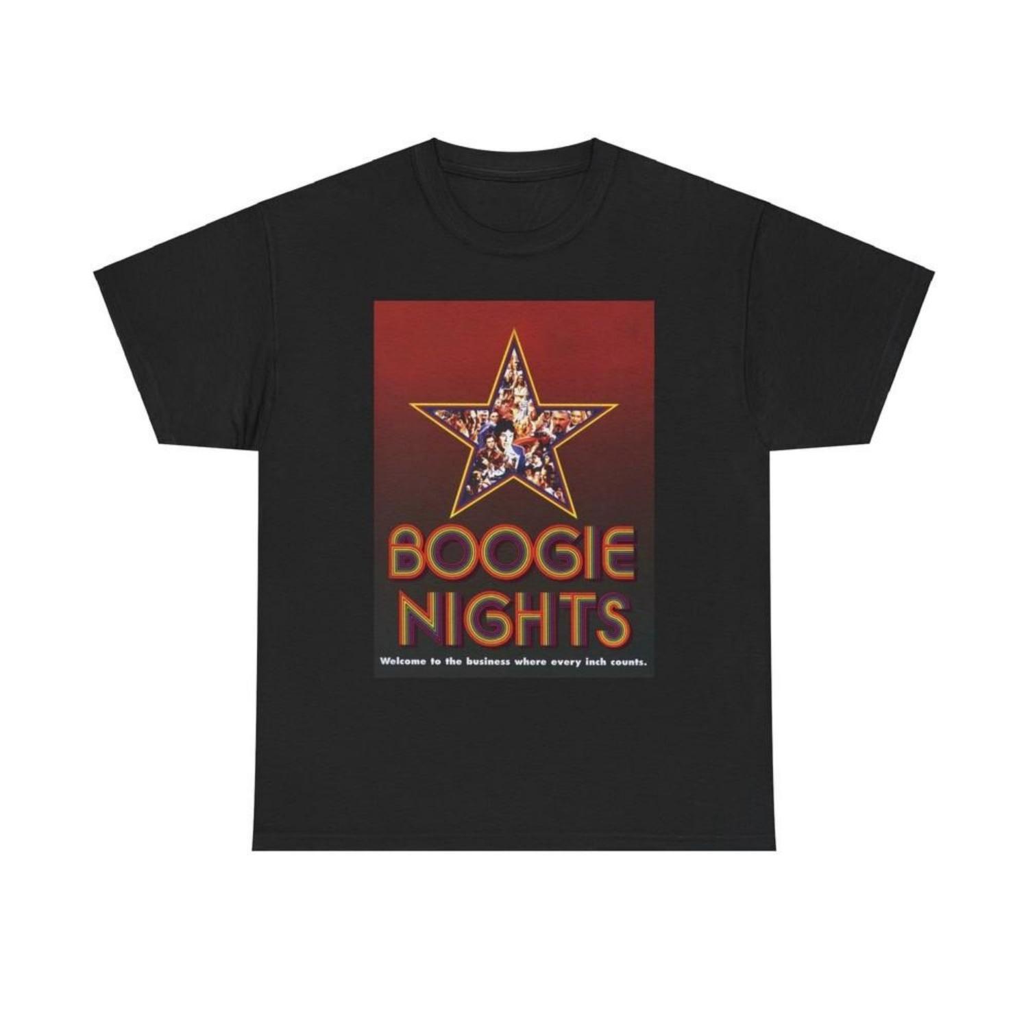 Boogie Nights T Shirt Vintage Movie Poster 90s Retro Unisex Heavy Cotton Tee Unisex T-Shirt S чёрный