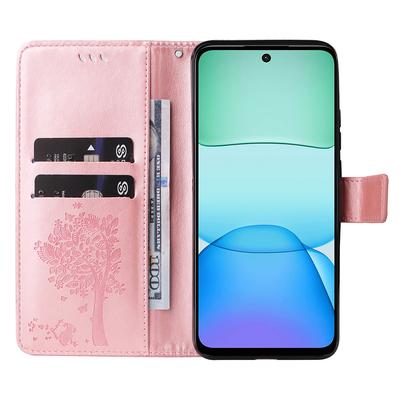 For Xiaomi Redmi 13 5G/13 4G Phone Case with Stand Cat Tree Pattern Leather Wallet Mobile Cover