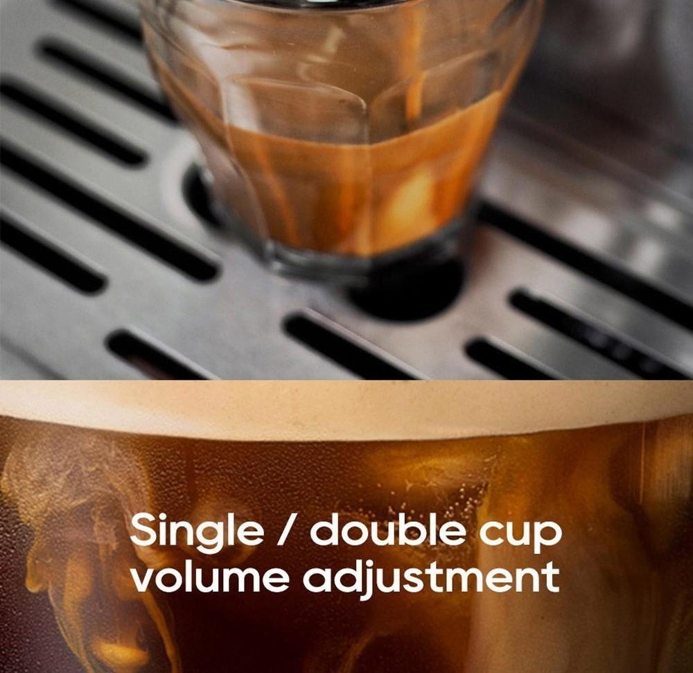 HiBREW 19Bar Semi Automatic Espresso Coffee Machine Temperature Adjustable 58mm Portafilter Cold/Hot Coffee Maker Metal CaseH10A