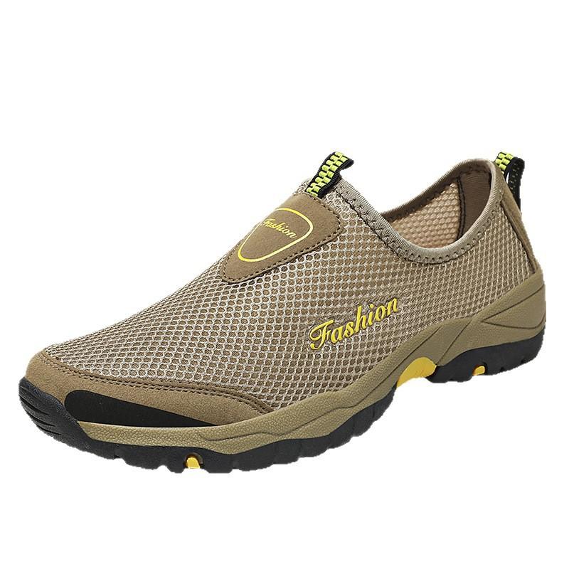 Middle-aged travel shoes outdoor sports dad shoes new men's shoes mesh shoes one pedal men's shoes
