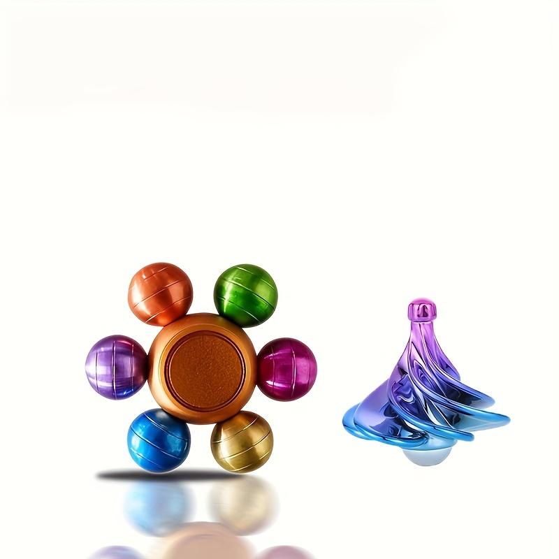 

2 шт. игрушки на кончиках пальцев металлические красочные настольные гироскопы на кончиках пальцев игрушки для снятия стресса гироскопы на кончиках пальцев