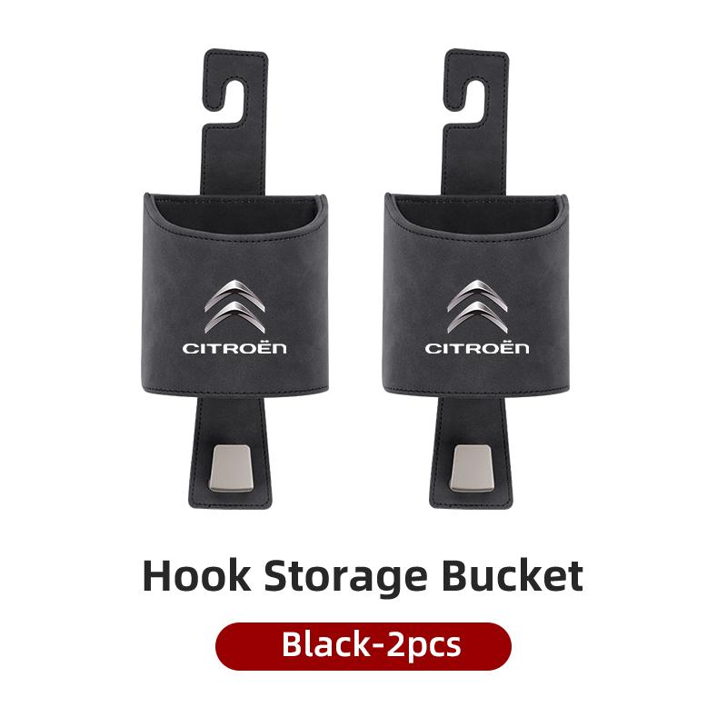 Car Fur Seat Back Water Cup Holder With Hook Drink Rack Storage Pocket For Citroen C4 C3 C5 C1 C2 Berlingo Celysee Cactus