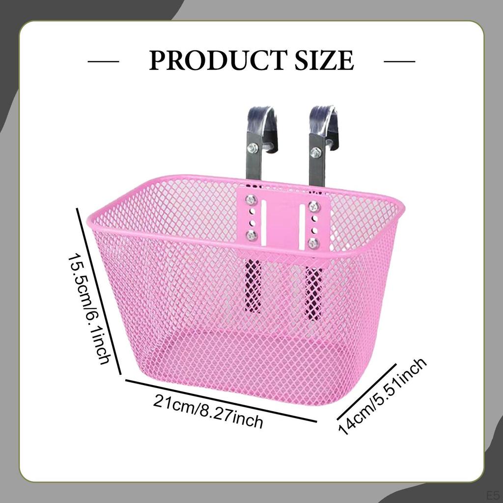 Kinderfahrradkorb Zubehör Metall Kinder Ersatzteil für Jungen Mädchen