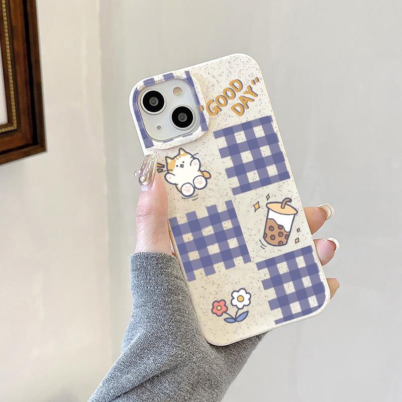 Mobile Phone Cases for iPhone 11 13 XR 15 Pro Max 12 14 Pro Max Case iPhone 16 7 Plus 8 Plus XS Max Degradable and Environmentally Friendly Anti-fall