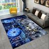 3D Drum Kit Music Instruments Area Large Carpet Rug for Home Living Room Bedroom Doormat DecorArea Rug Carpet Non-slip Floor Mat