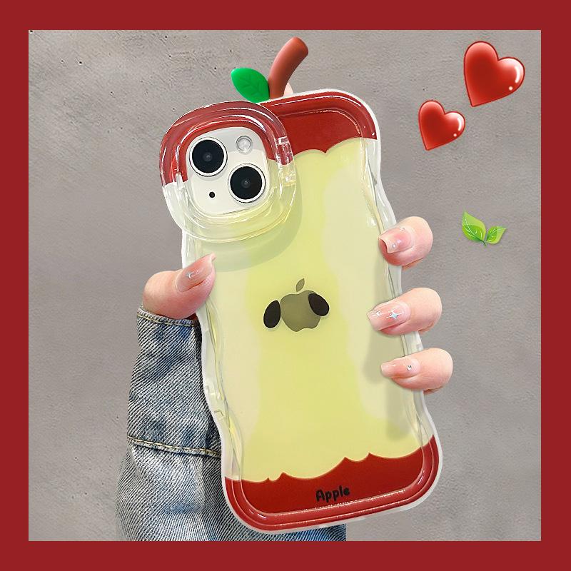 Apple Core Geeignet für IPhone16 Handyhülle 13promax Transparentes Silikon 15 Blatt Puppe 14 Doppelhalterung 11