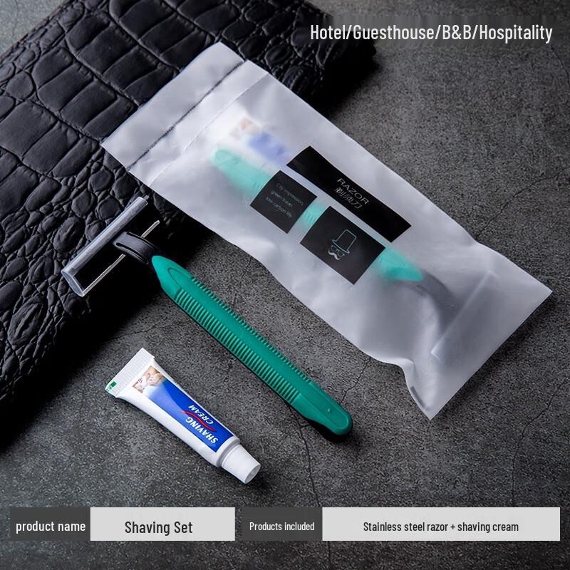 Одноразовый станок и набор крема для бритья для гостиниц