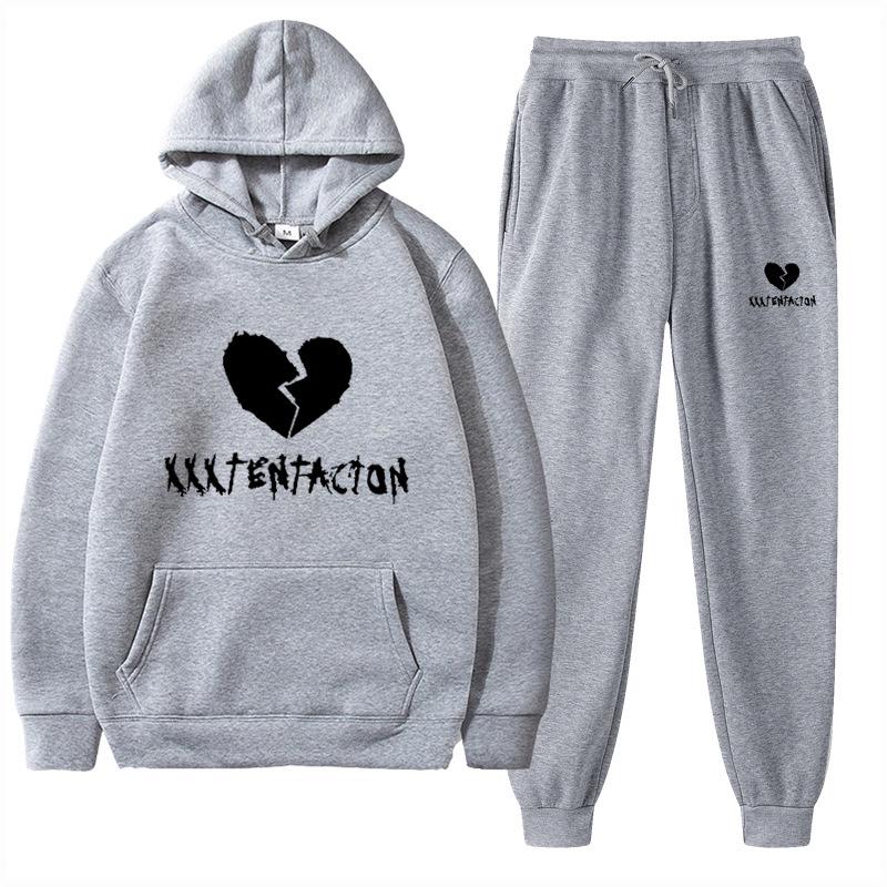 2025 Trendy European & American Spring/Autumn Hoodie & Sweatpants Fashion Set