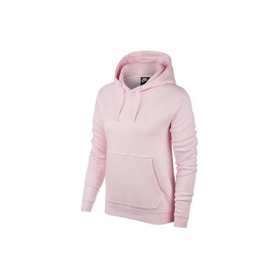 Einfarbiges Kapuzen-Fleece-Langarm-Sweatshirt Damen-Sweatshirt Rosa BV7480-630