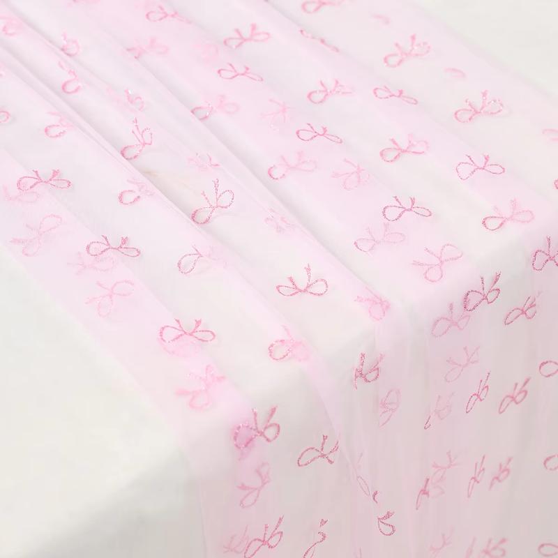 Bow Party Decorations Tablecloth, Girl Bow Theme Coquette Birthday Party Supplies Table Cover, Bow Birthday Baby Shower Decorati