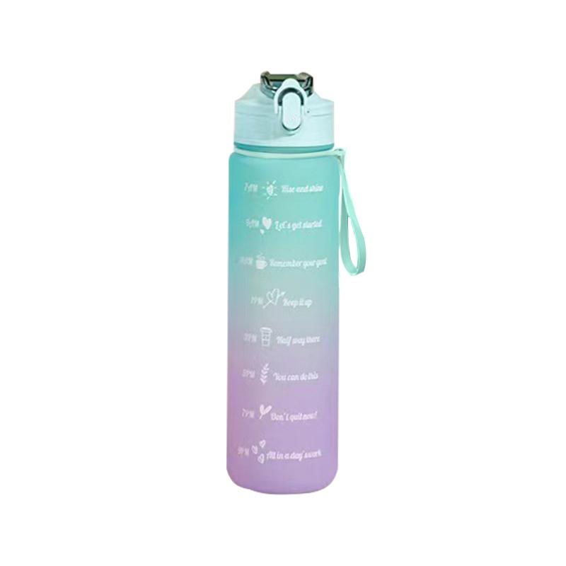 2 Liter Sports Water Bottle with Straw Men Women Fitness Water Bottle Outdoor Cold Water Bottlesc With Time Marker Drinkware New