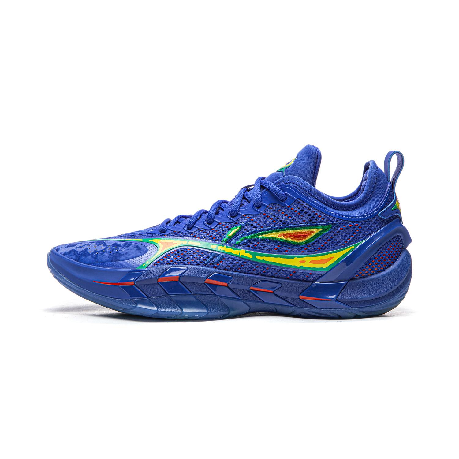 Li-Ning Fan Wu You Ji 2 Super Lightweight Flexible Stable Cushioning Low-Top Outdoor Basketball Shoes Men sneakers Bright-Blue ABFW001-9 42