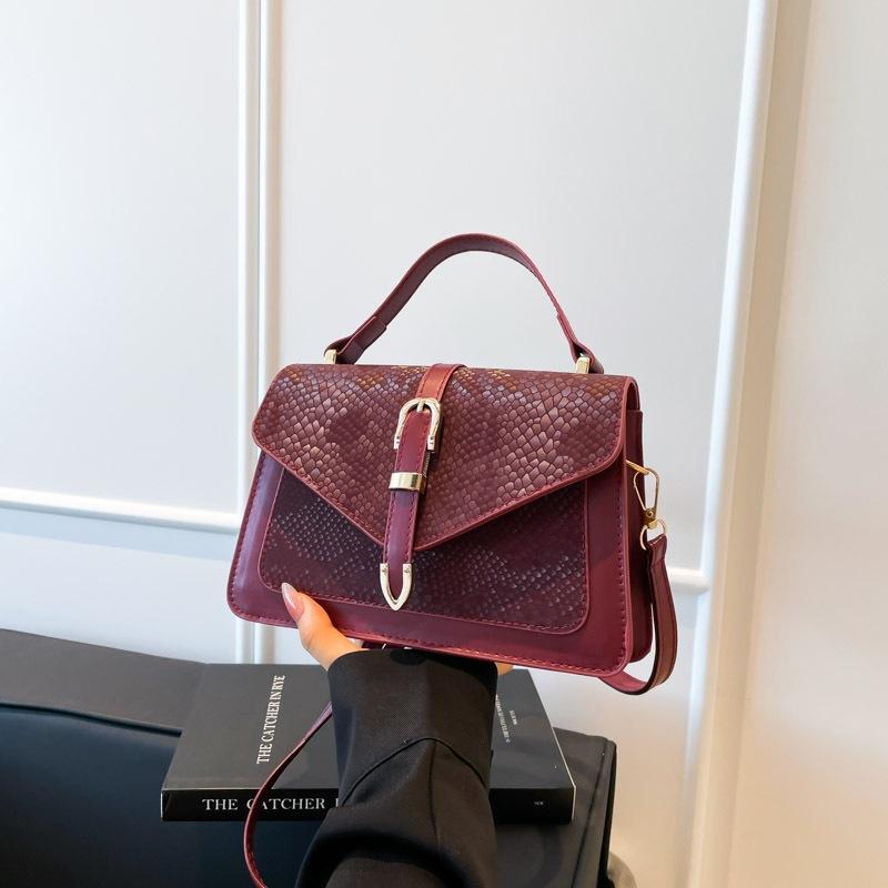 Un Bolso Cruzado de Hombro Único, Casual y de Moda, Un Bolso Cuadrado Pequeño Simple y Único