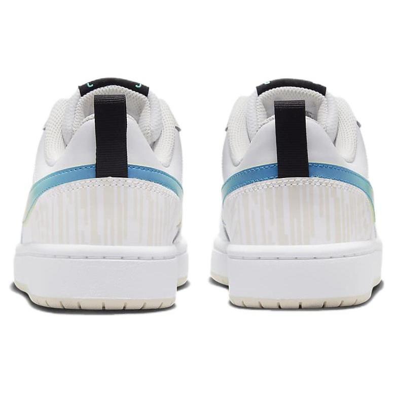 (GS) Nike Court Borough Low 2 'White Yellow Gradient' Kids' FJ7692-191