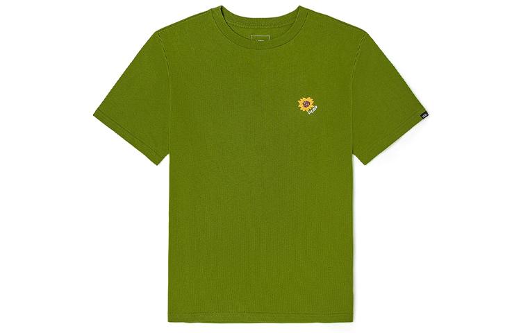 Vans T Shirts Unisex Avocado Green Crew Neck Moderate Straight Fit VN0A7TOQZED XL