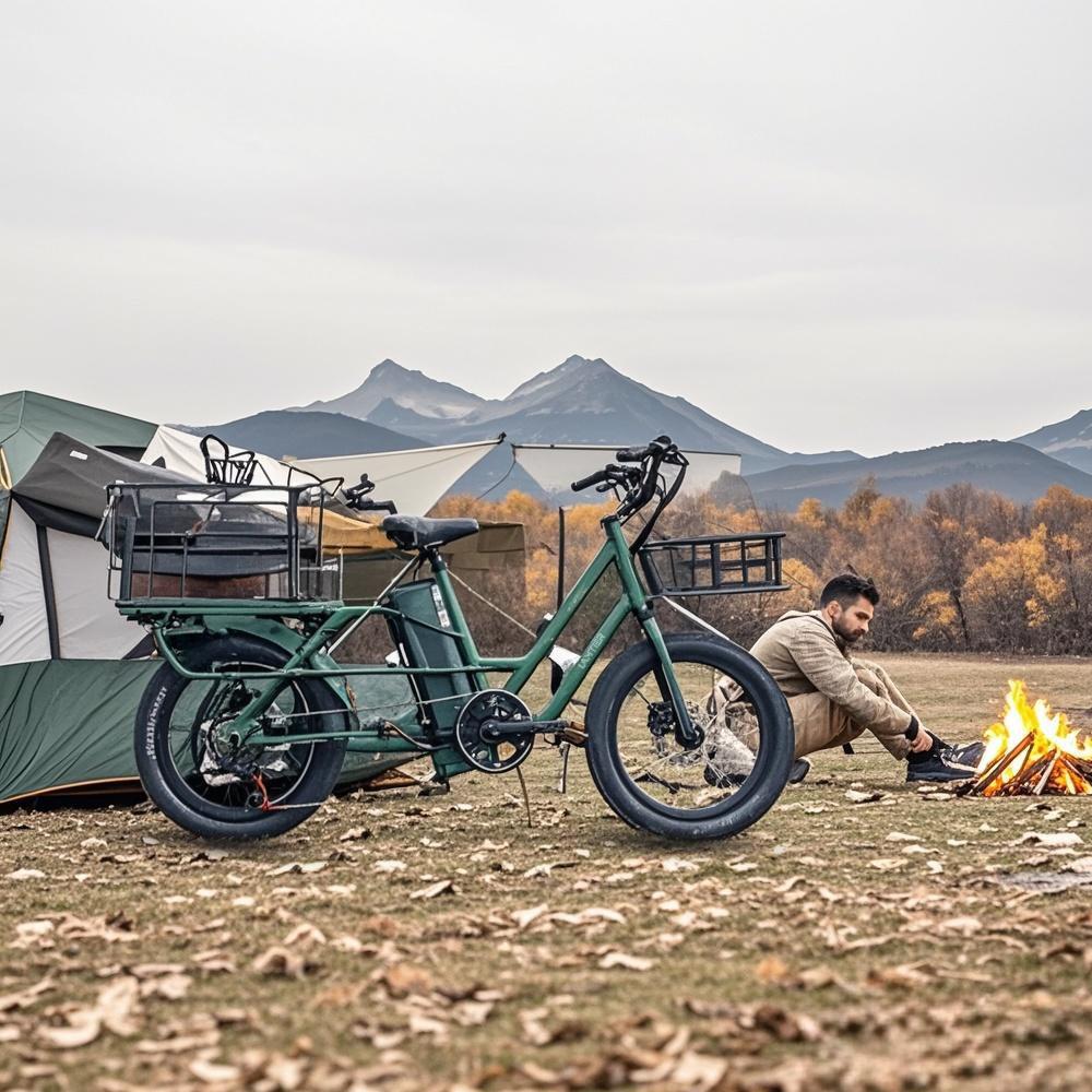 Elektrofahrräder Lamiter 20" 750W 48V 20.8AH Erwachsenen E-Bike Höchstgeschwindigkeit 45Km/h Maximale Reichweite 120Km Zuladung 300Kg K750