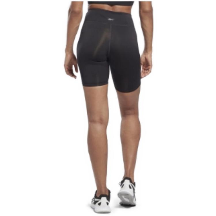 Reebok Knit Training Slim Fit Mid Rise Fitness Shorts Women shorts Black HT4921