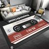 Retro-Kassettenband-Design Teppich, Vintage-Musik Dekorativer Teppich Geeignet für den Einsatz als Anti-Rutsch-Matte für Wohnzimmer Schlafzimmer Sofas