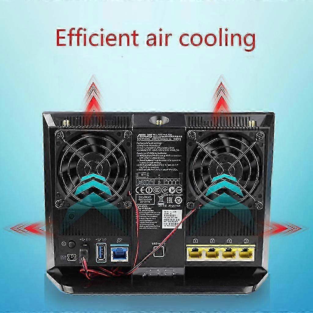 1set Cooling Fan Usb Power Supply Fan Cooler Compatible-for A-sus Rt-ac68u/ac86u/ac87u/r8000/ac5300 Router Radiator
