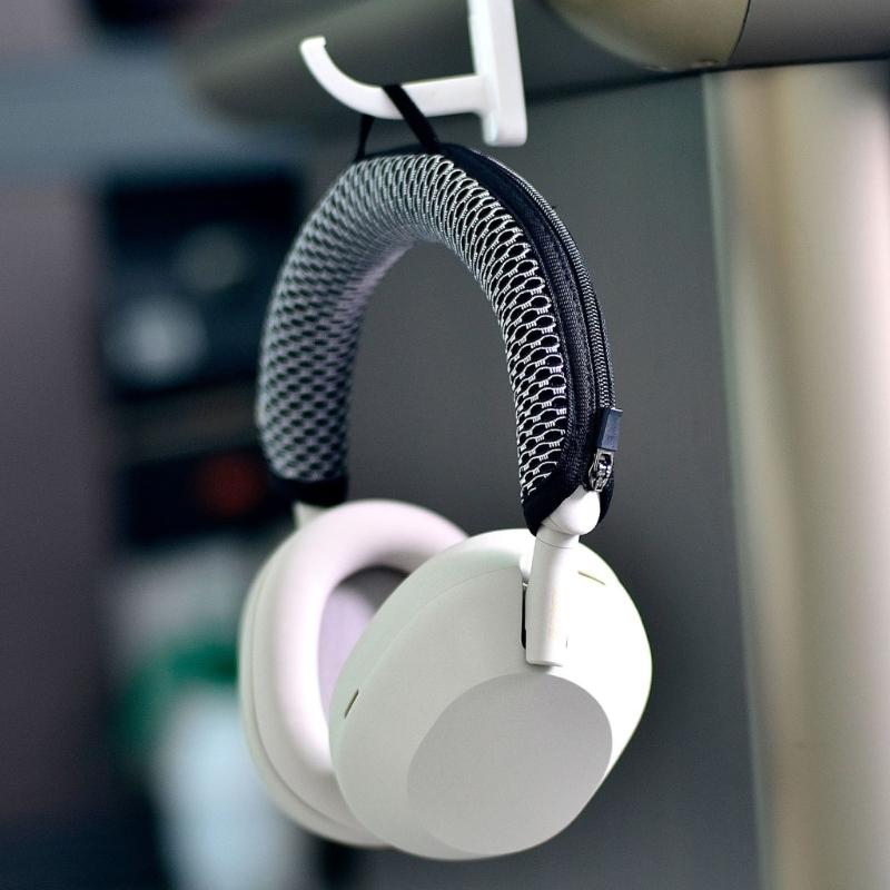 Washable Headband Cover Headband Cushion for 1000X Headphone Anti-dirt Sleeve Flexible Headbeam Cloth Cover Hook