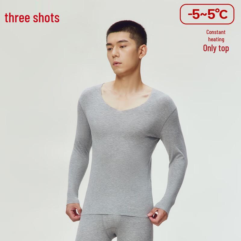 

Threegun Men s Seamless Modal Lycra V-Neck Thermal Base Layer