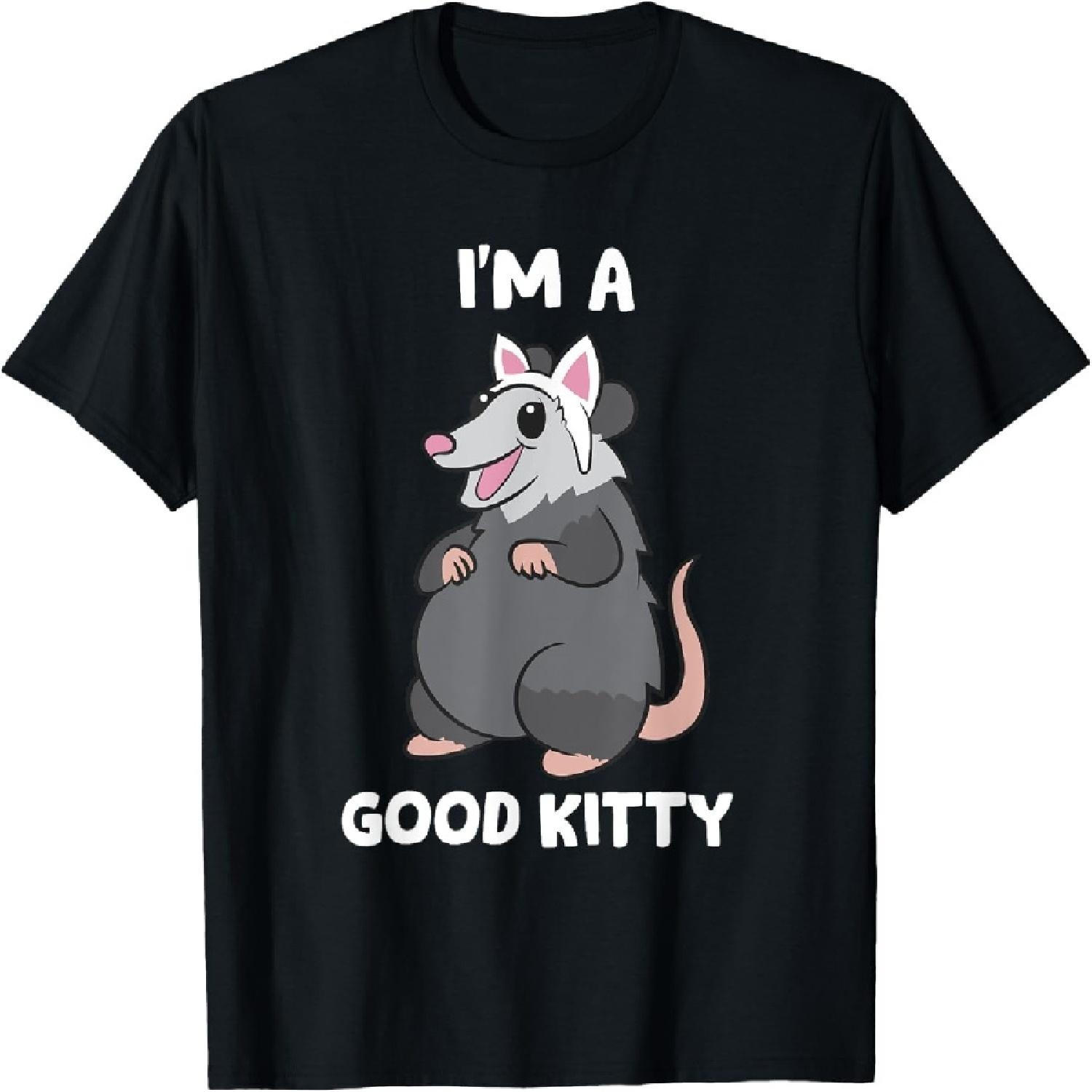 Possum I m a Good Kitty Possum Meme Opossum T-Shirt XXXXXL разноцветный