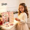 Colecție Festivă de Accesorii pentru Păr Calendar Advent cu Clipsuri de Crăciun 24 de Zile, Cutie Numărătoare Inversă pentru Fete cu Surprize Zilnice Agrafe de Păr 24 de Agrafe Drăguțe de Păr, Sărbători