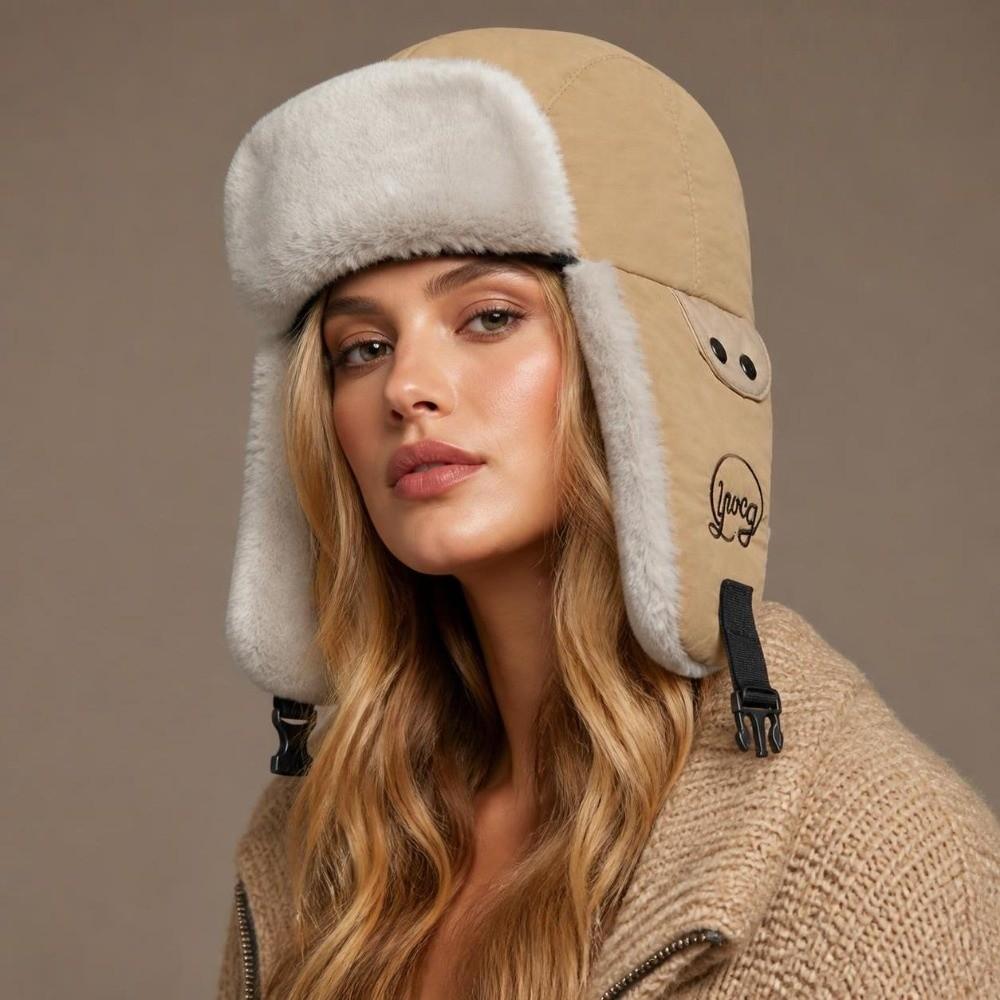 Cold Proof Winter Fleece Cap Thickened Fleece Winter Bomber Hat Cute Ear Protection Cap Winter