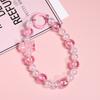 Pink Butterfly Pearl Bow Phone Chain Anti-Lost Bracelet For Mobile Phone Case Wrist Strap Lanyard Phone Keychain Portable Chain